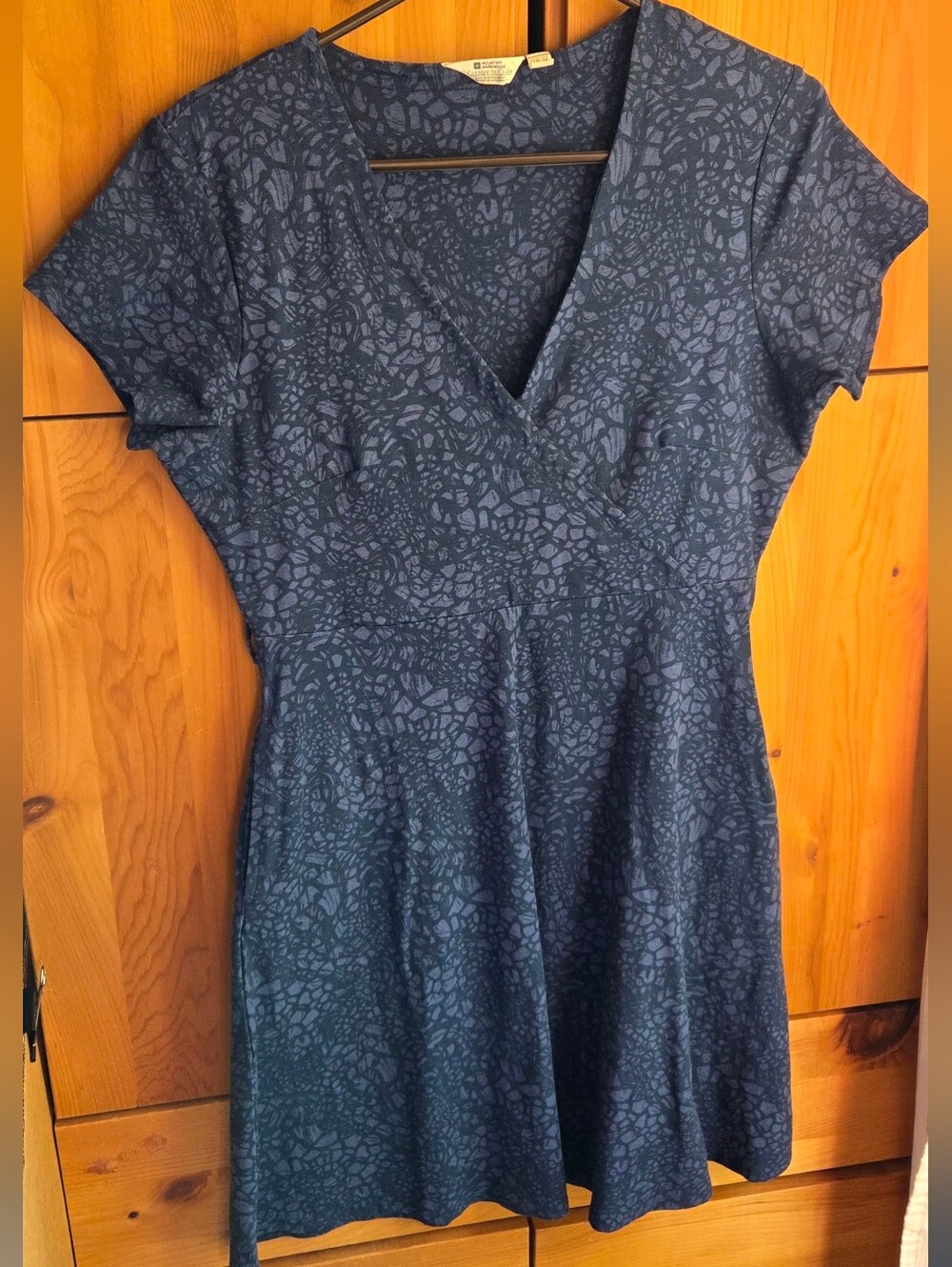 Mountain Warehouse Blue Santorini Cotton Jersey Short Sleeve Dress 8
